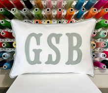 Load image into Gallery viewer, Pure Linen Appliqué Pillow Cover