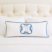 Load image into Gallery viewer, Pure Linen Monogrammed Pillow Cover