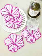 Load image into Gallery viewer, Hibiscus Cocktail Napkins