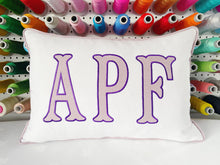 Load image into Gallery viewer, Pure Linen Appliqué Pillow Cover